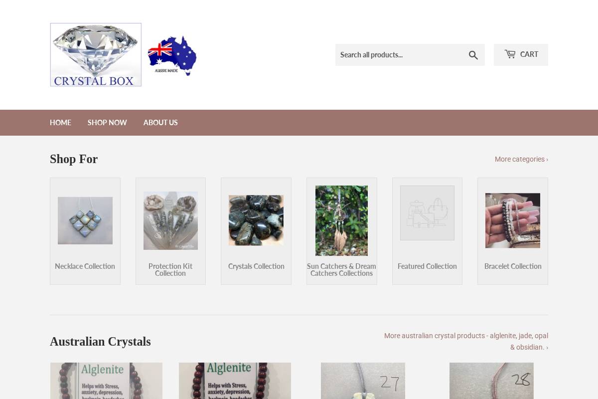 crystalbox.com.au homepage screenshot