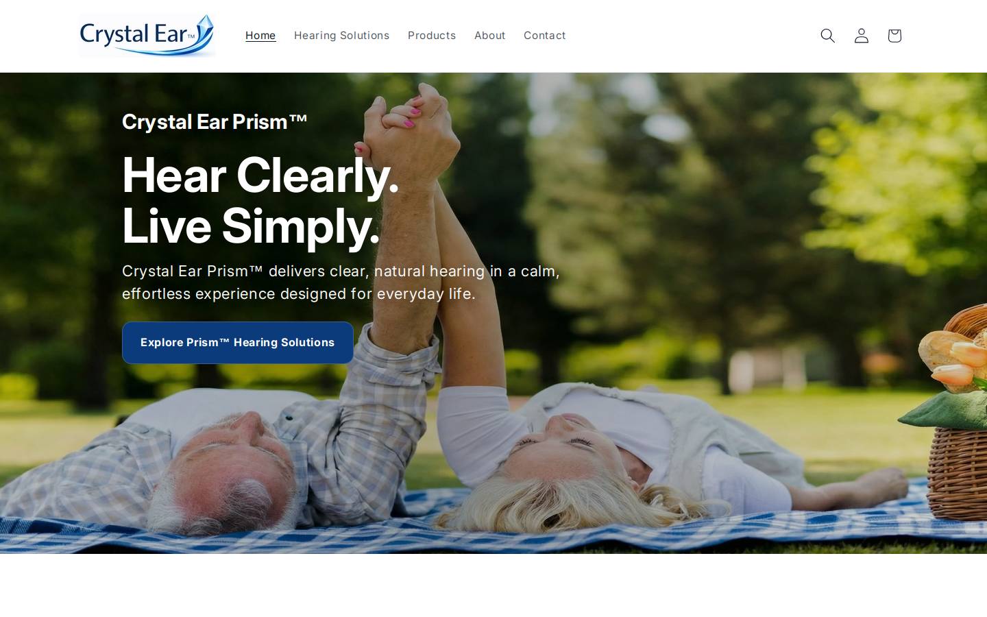 crystalear.com homepage screenshot