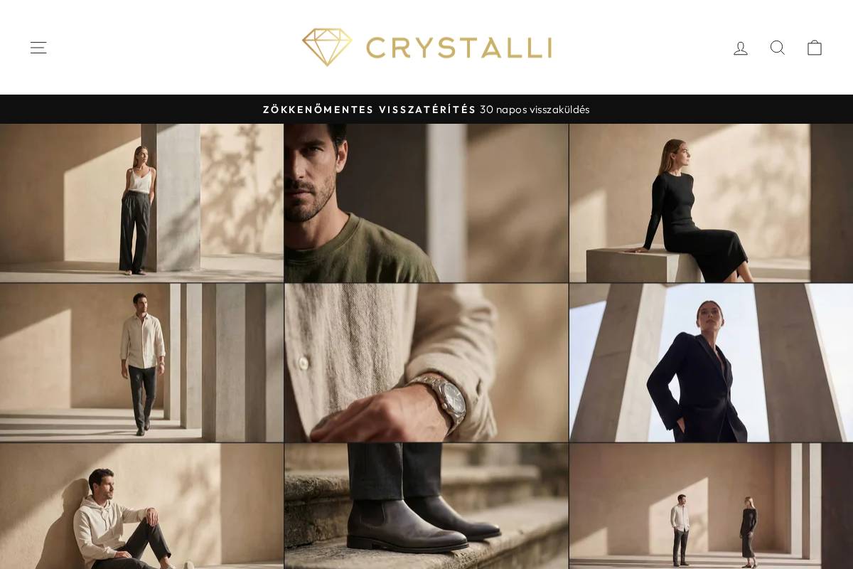 Crystalli homepage screenshot