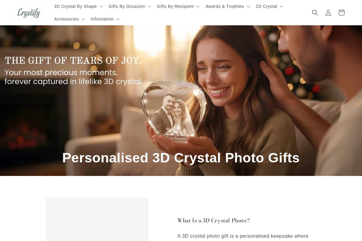 crystify.com.au homepage screenshot