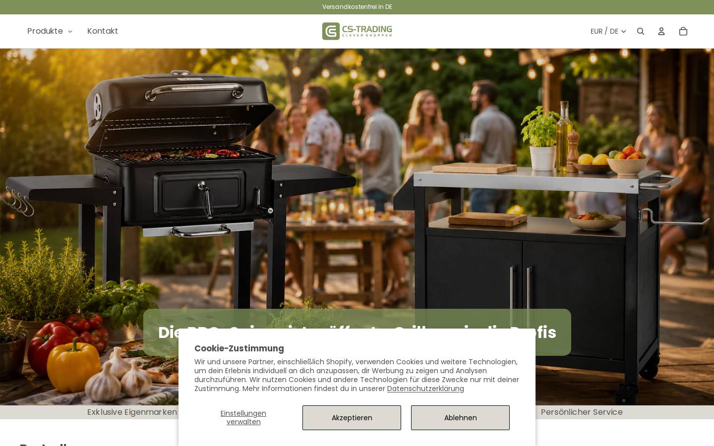 CS Trading GmbH & Co.KG homepage screenshot