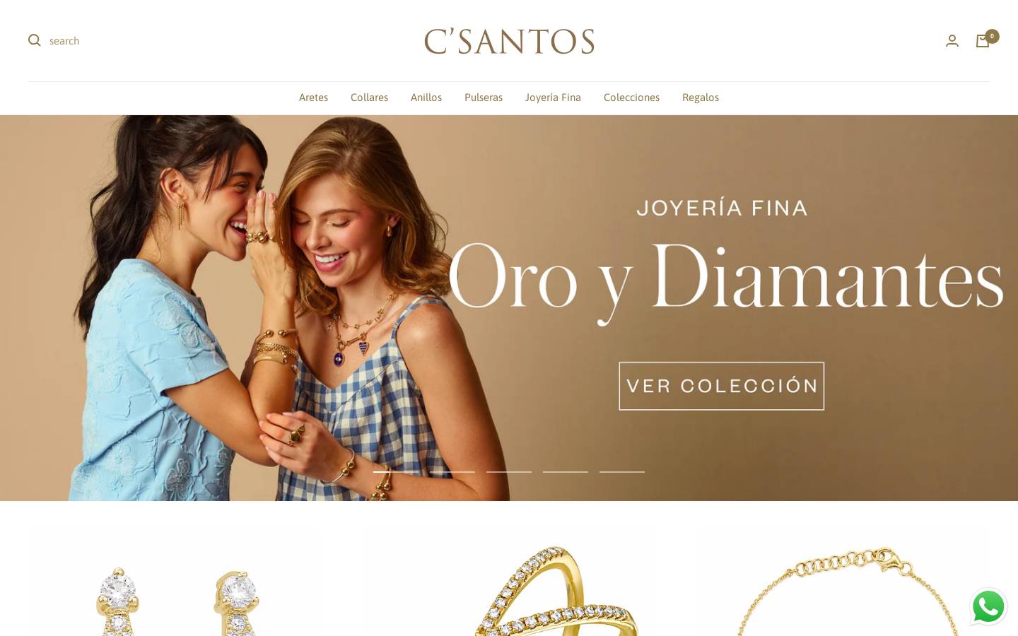 Csantos homepage screenshot