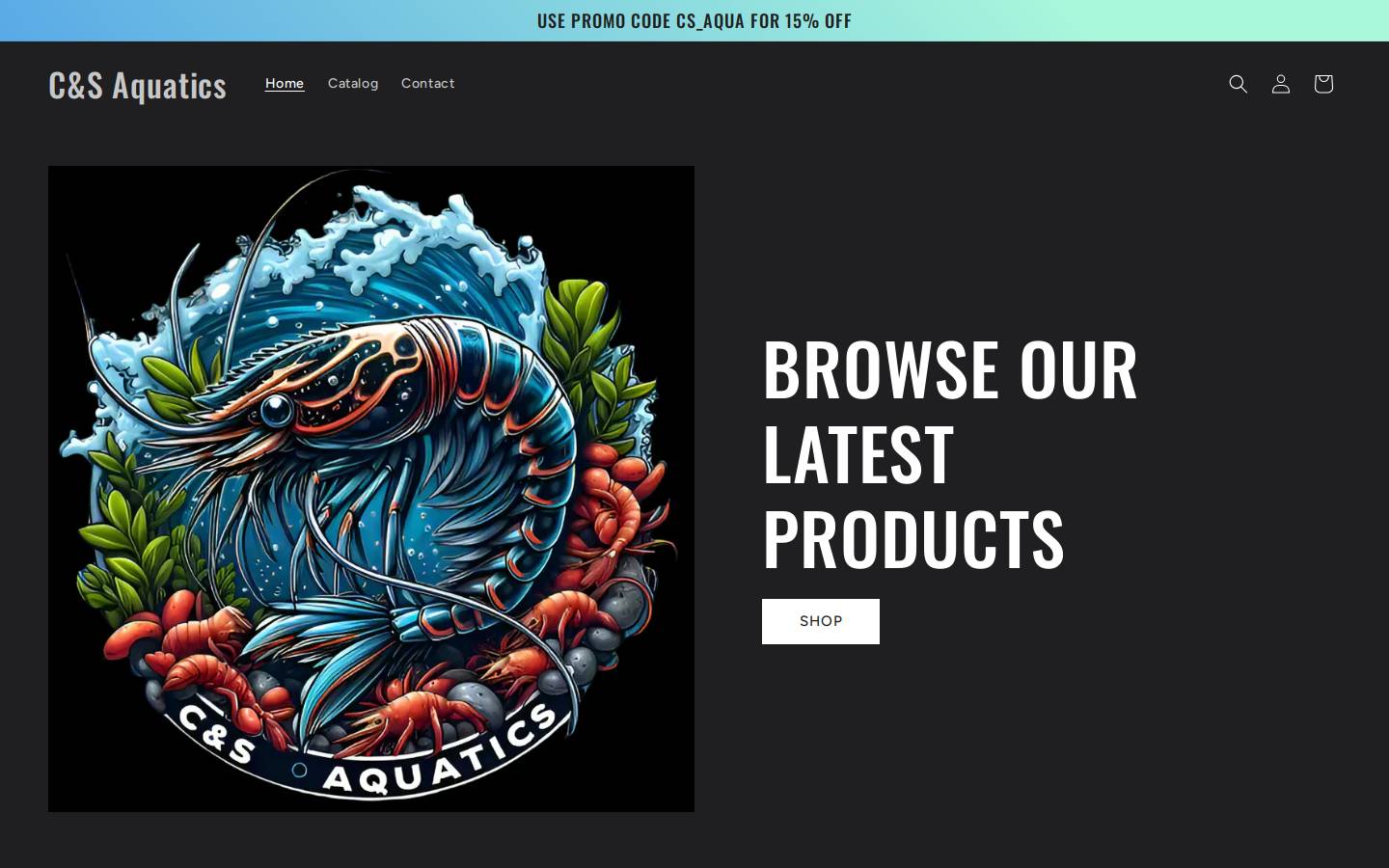csaquatics.com homepage screenshot