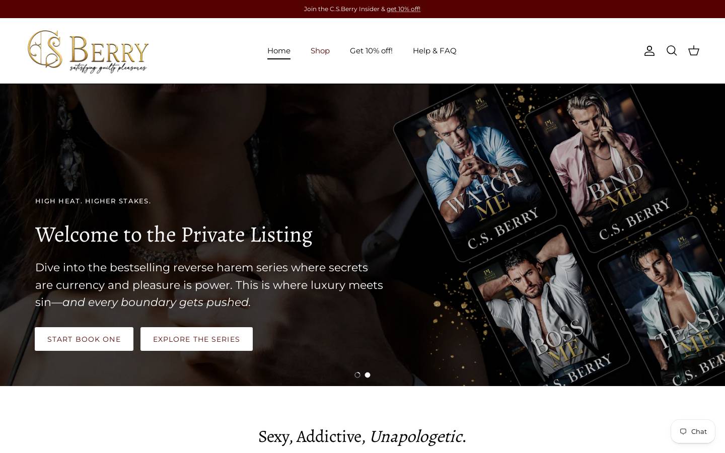 csberryshop.com homepage screenshot