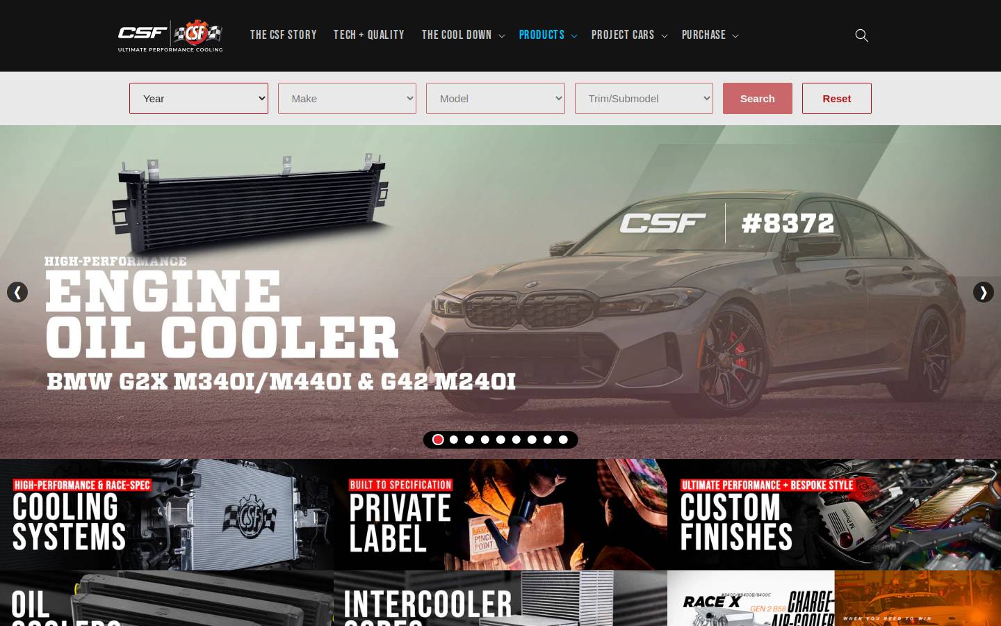 csfrace.com homepage screenshot