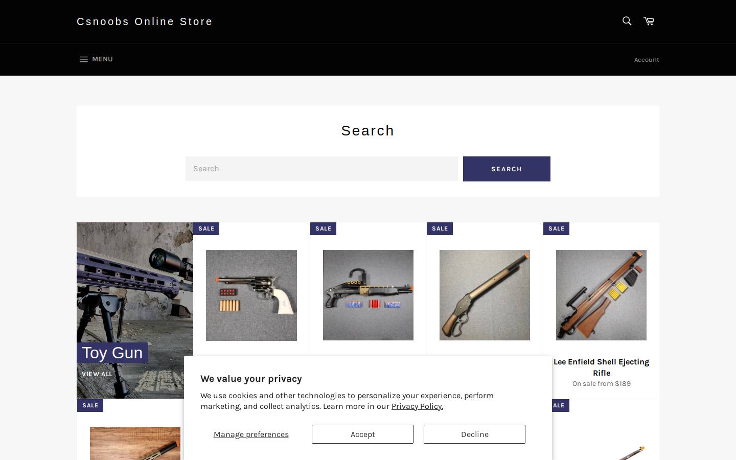 csnoobs.com homepage screenshot