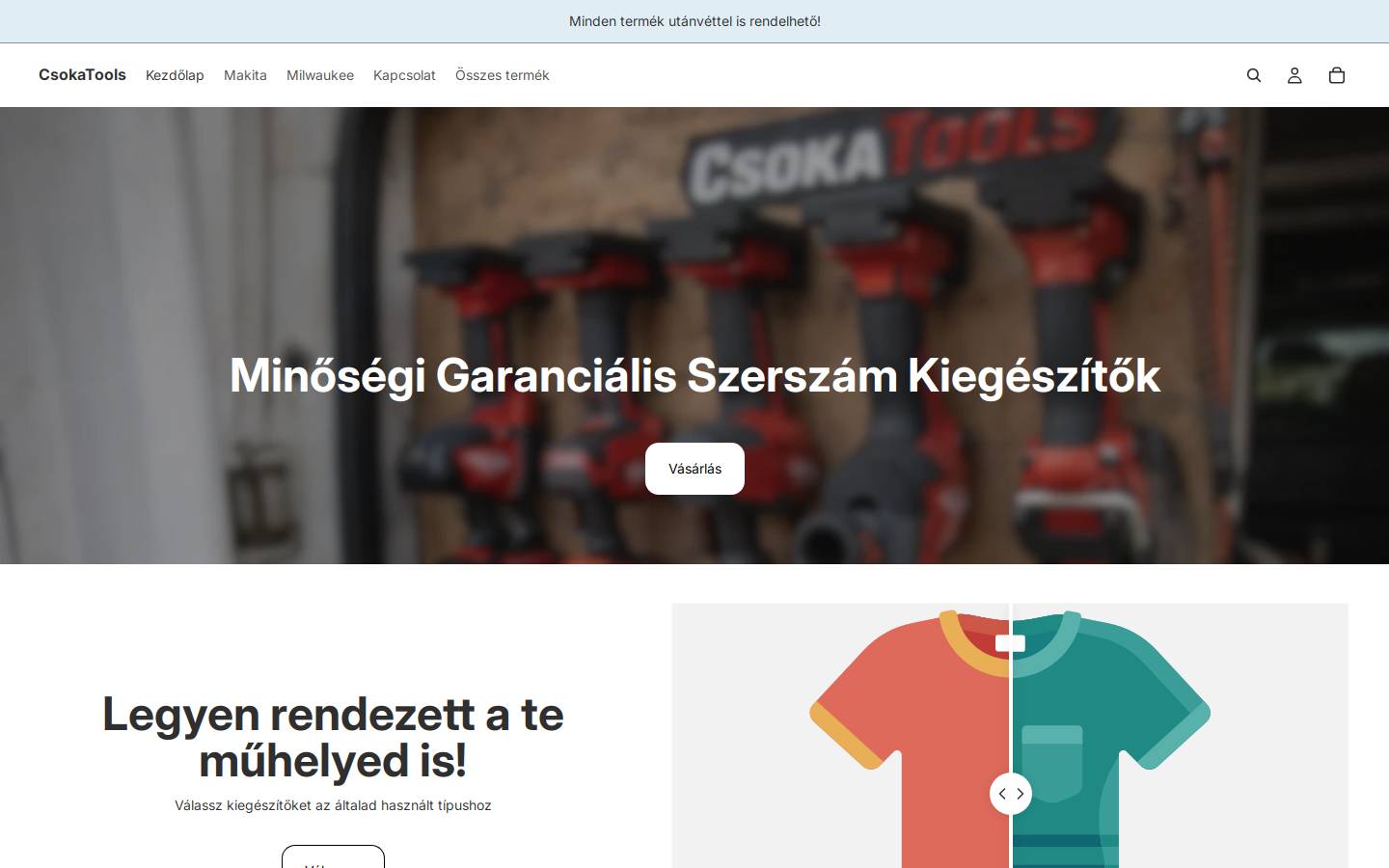 csokatools.com homepage screenshot