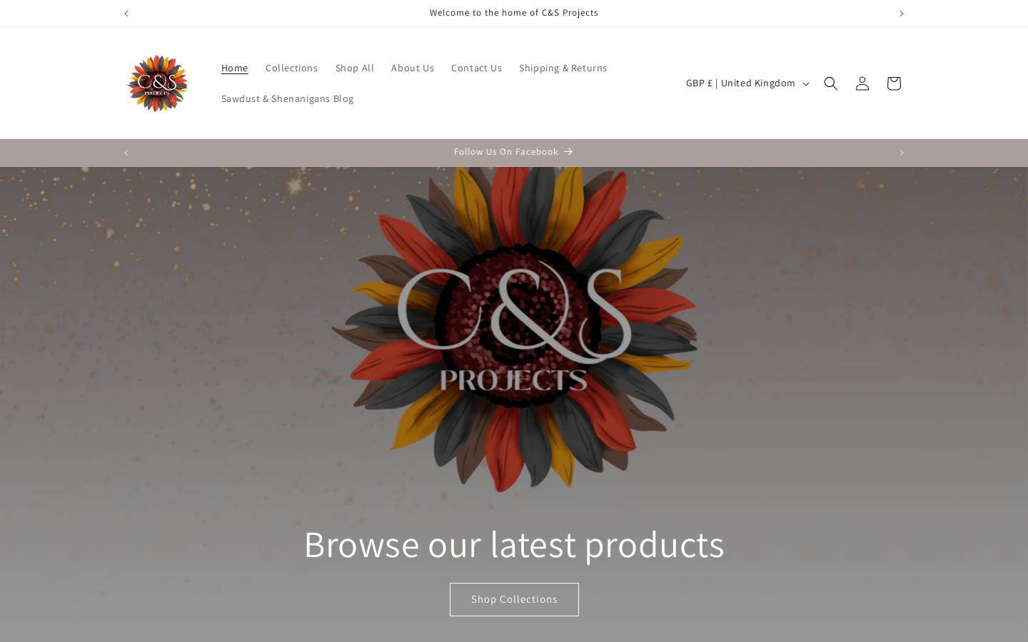 csprojects.co.uk homepage screenshot