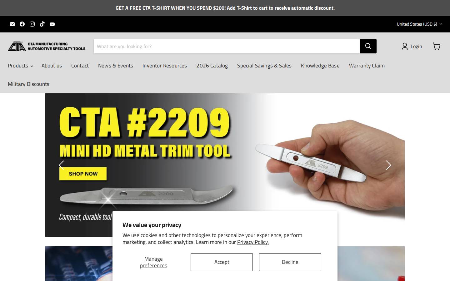 ctatools.com homepage screenshot