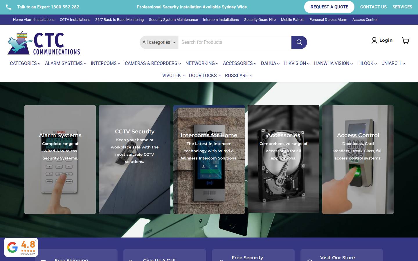 Ctccommunications homepage screenshot