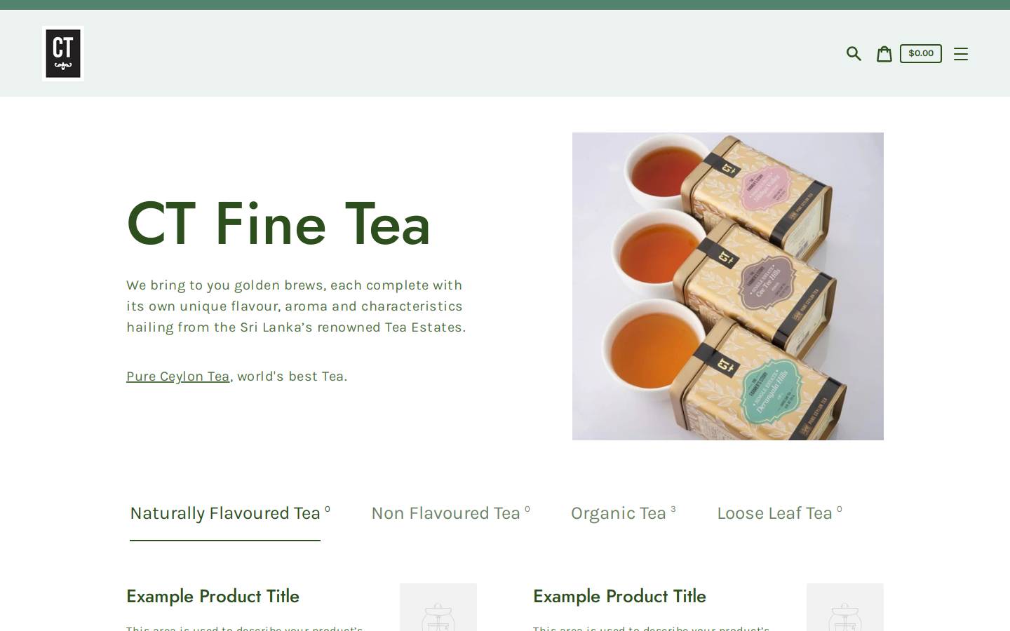 ctfinetea.ca homepage screenshot