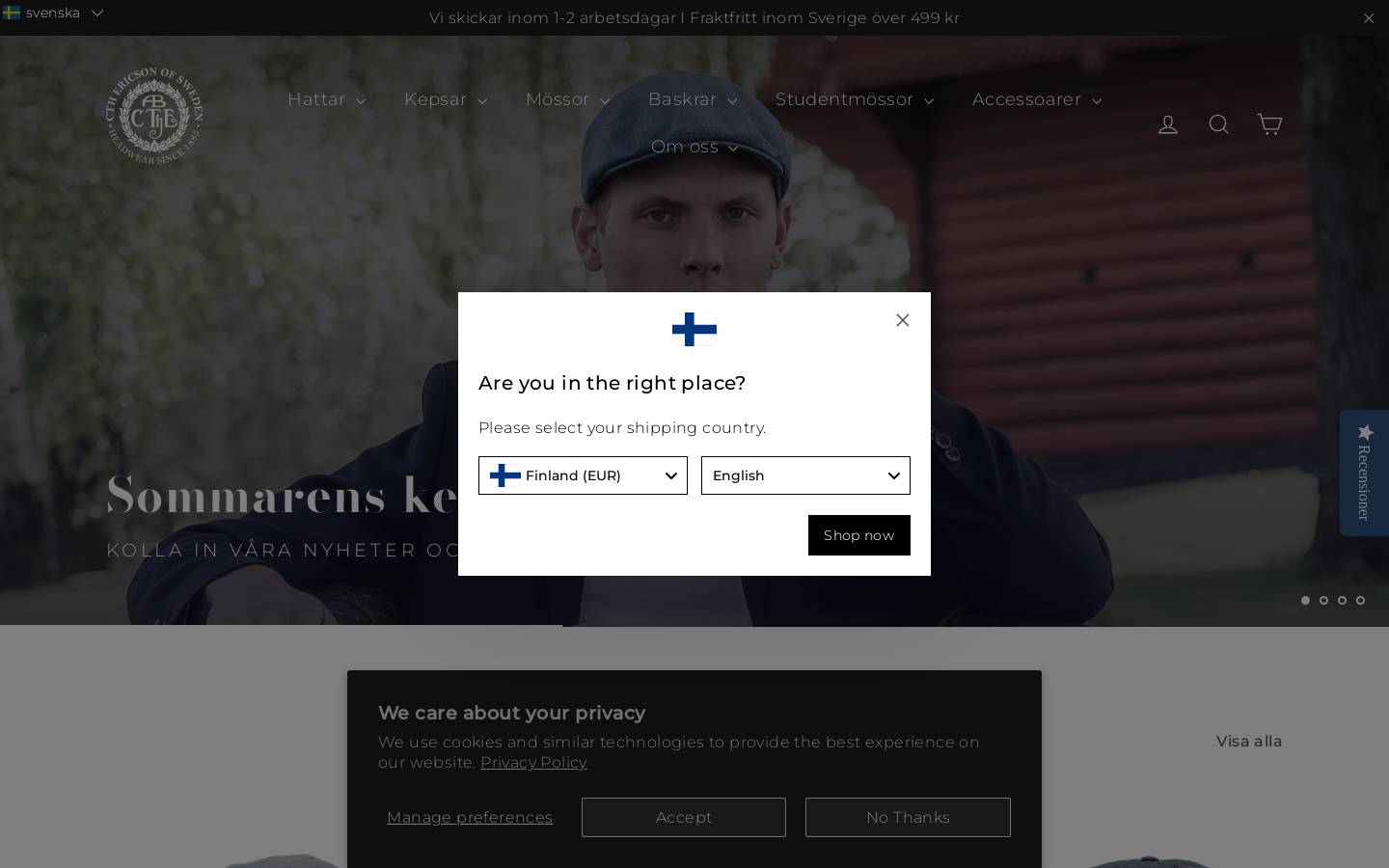Cthbutiken homepage screenshot