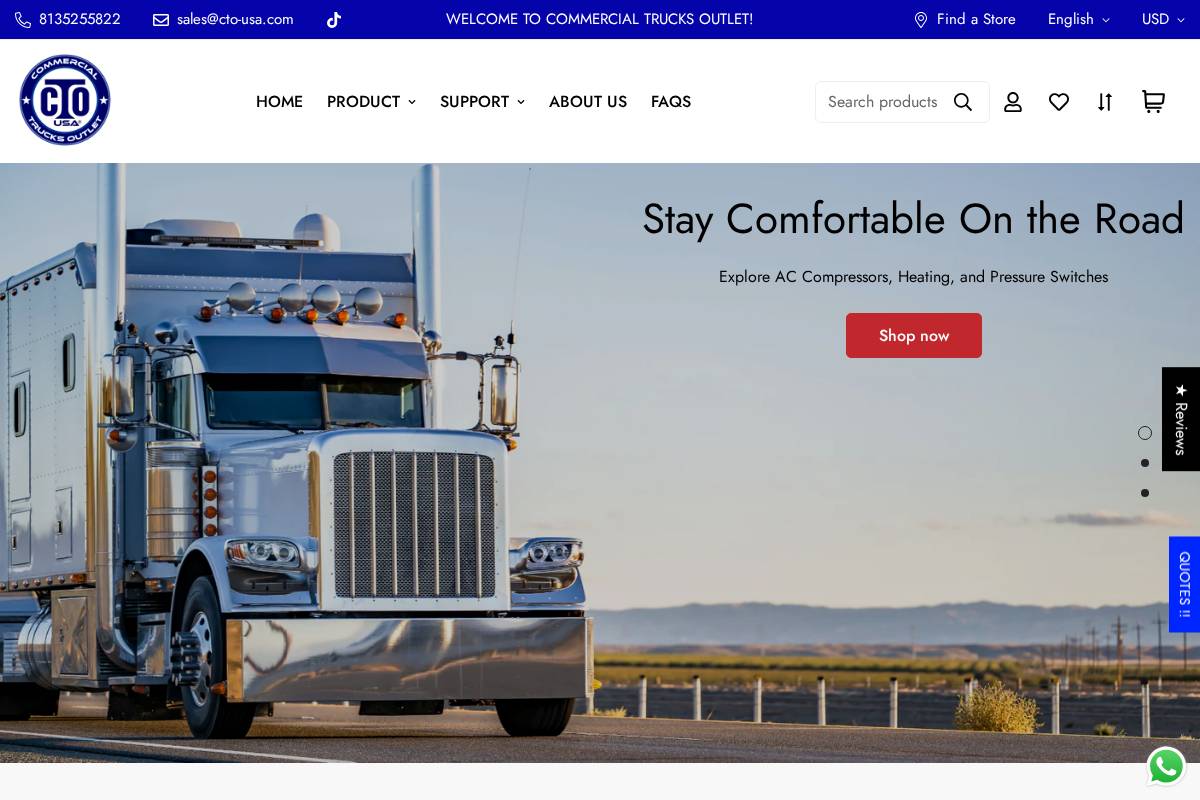 cto-usa.com homepage screenshot