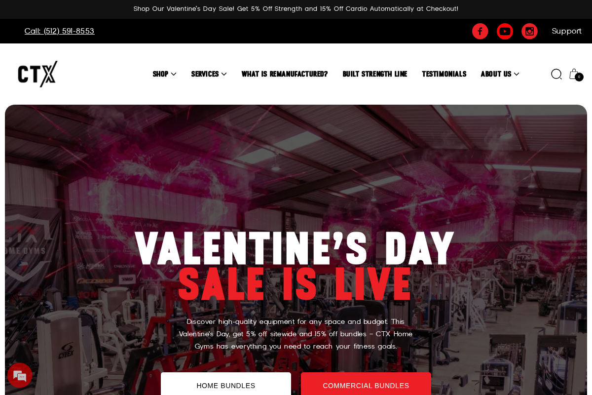 CTX Home Gyms homepage screenshot