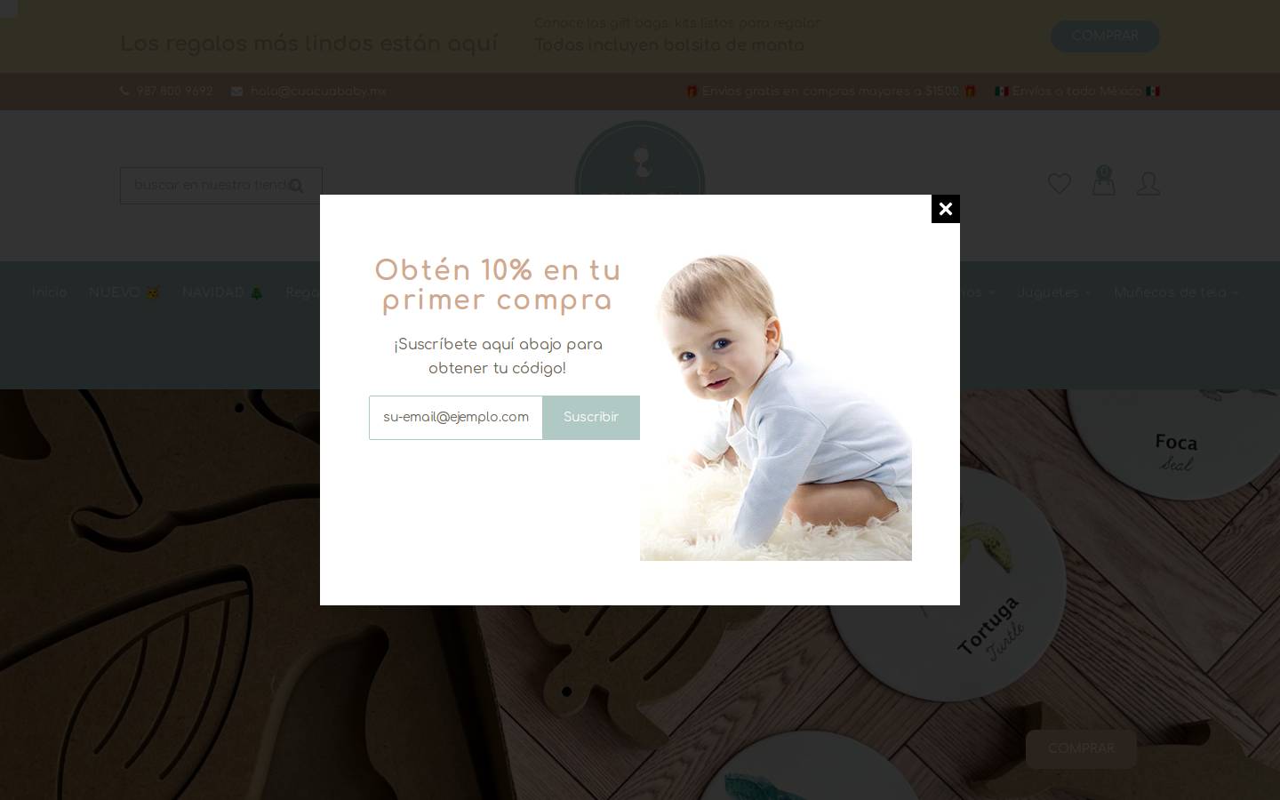 cuacuababy.mx homepage screenshot
