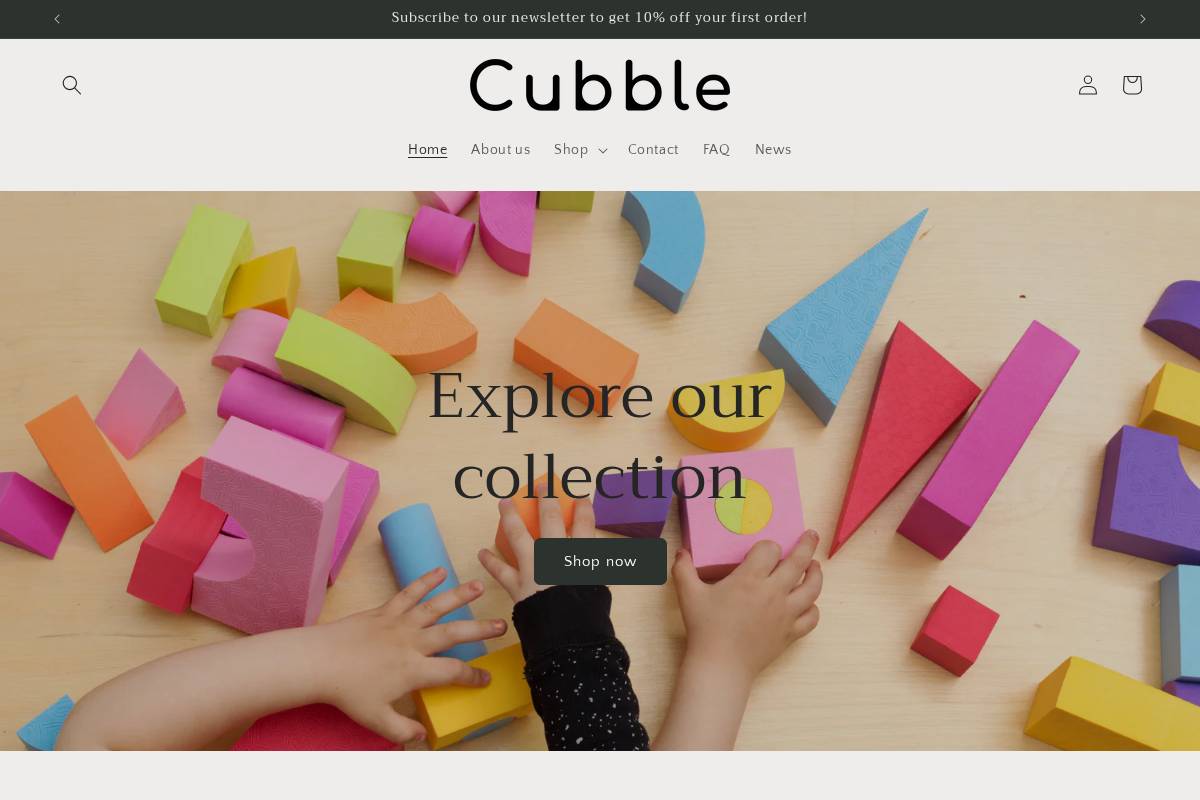 cubbleuk.com homepage screenshot