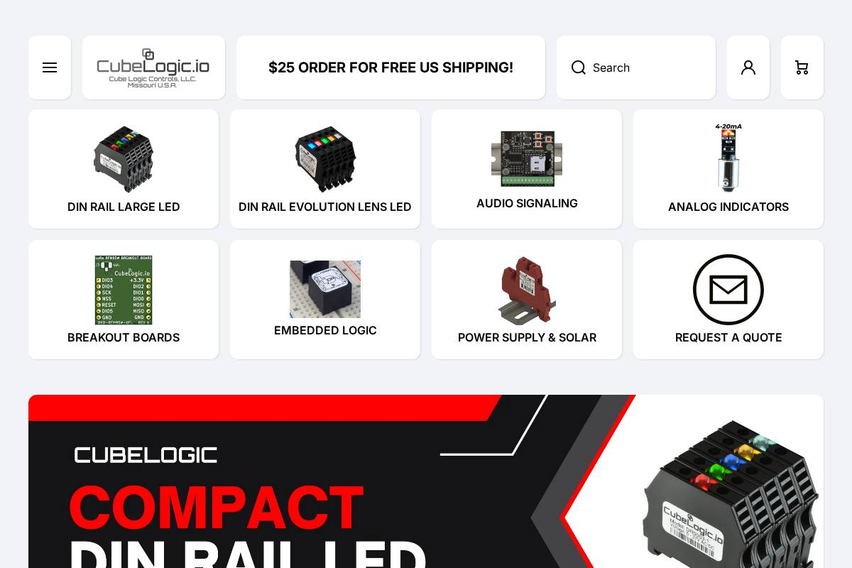 cubelogic.io homepage screenshot