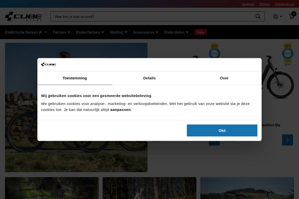 cubestores.nl homepage screenshot