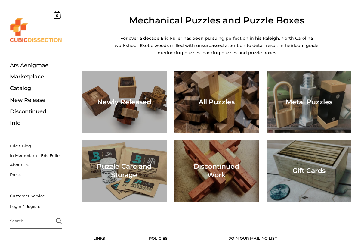 Cubicdissection homepage screenshot