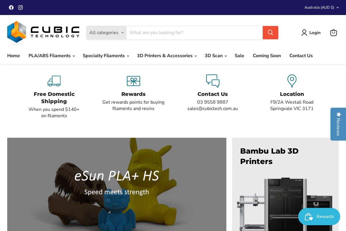 Cubic Technology homepage screenshot