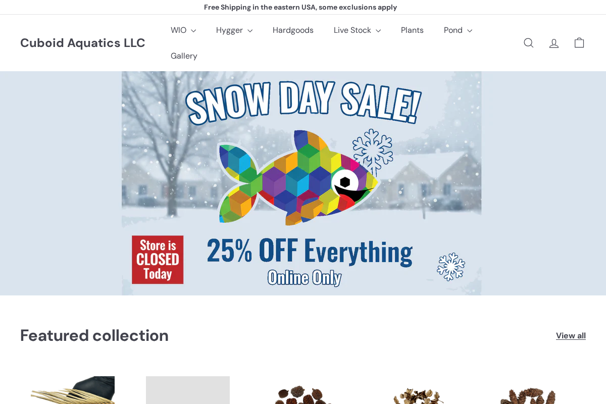 cuboidstore.com homepage screenshot