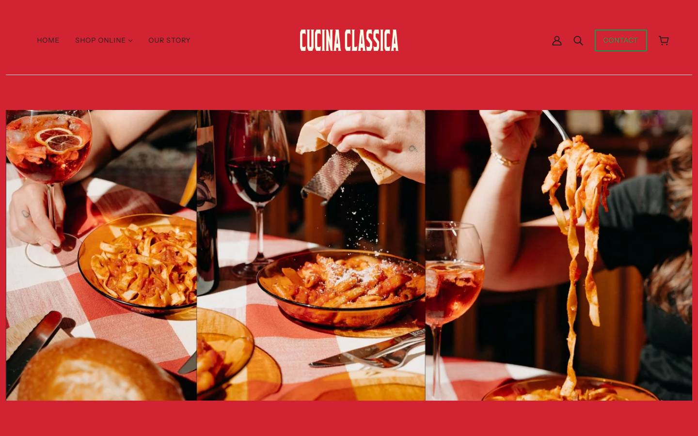 cucinaclassica.com.au homepage screenshot
