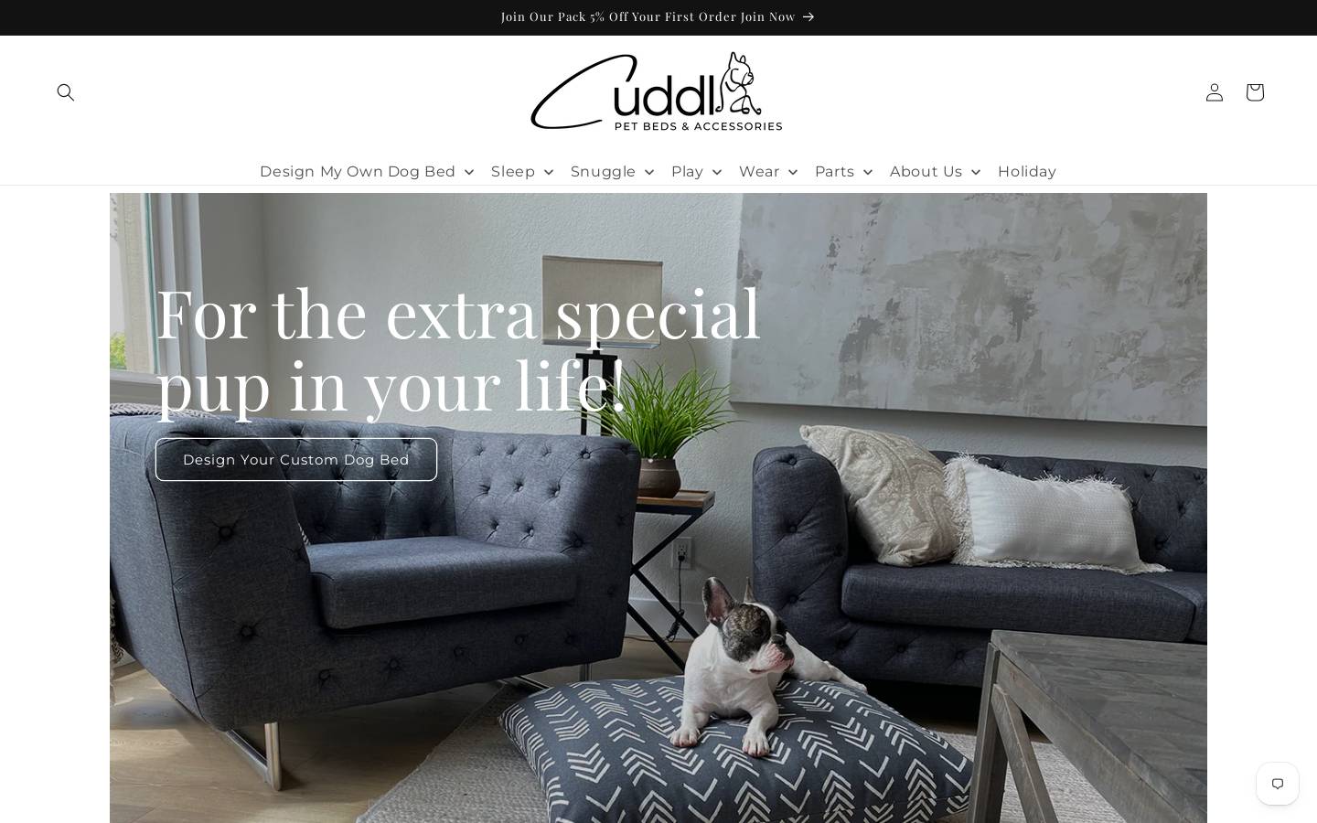 cuddlology.com homepage screenshot