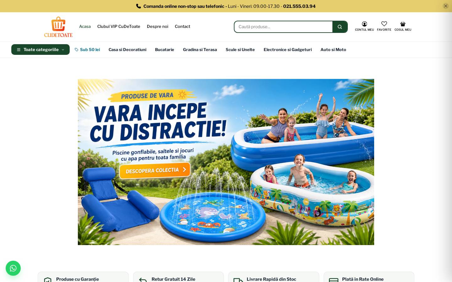 Cudetoate homepage screenshot