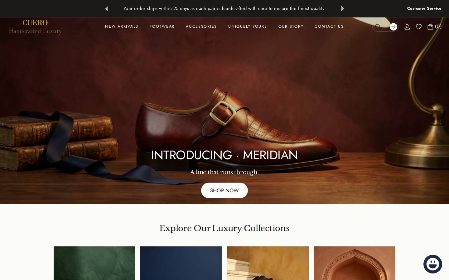 cuero.in homepage screenshot