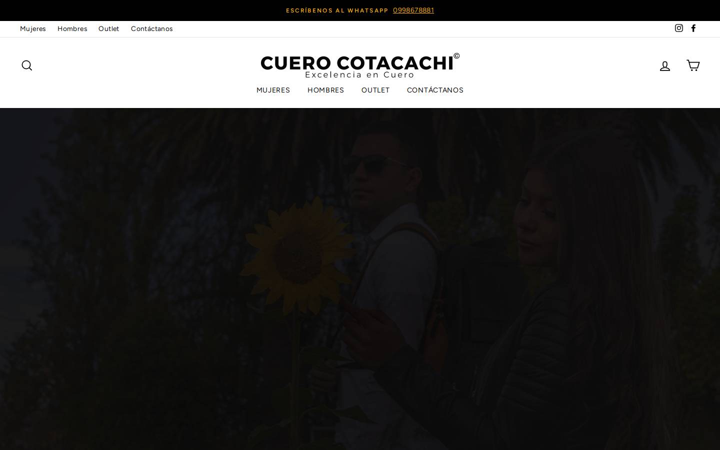 cuerocotacachi.com homepage screenshot
