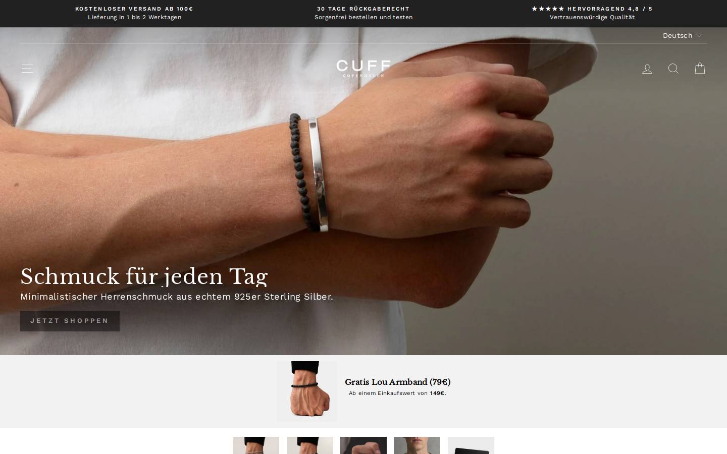 CUFF Copenhagen homepage screenshot