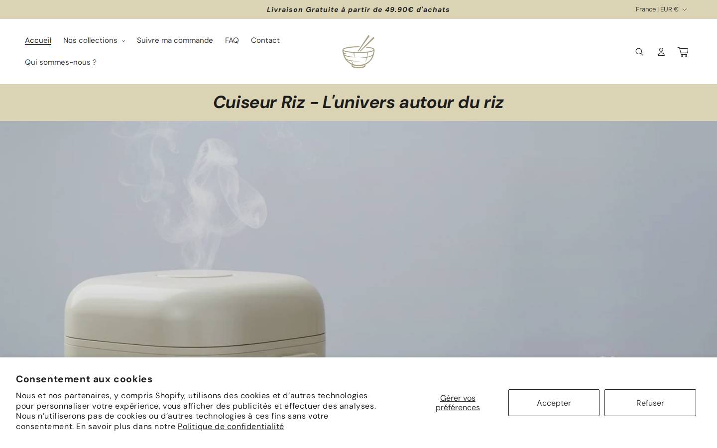 cuiseur-riz.com homepage screenshot