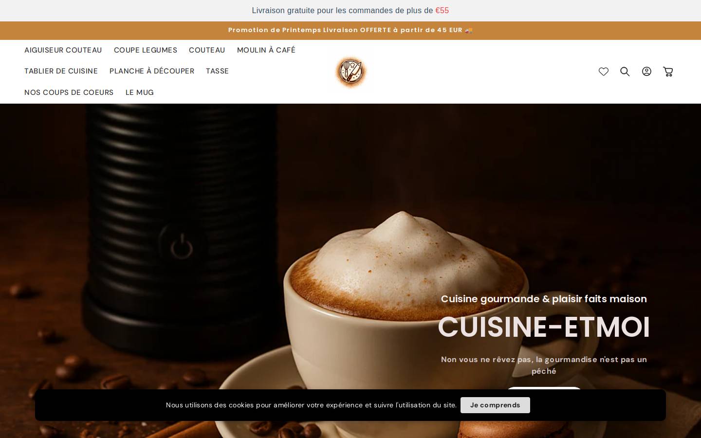 cuisine-etmoi.com homepage screenshot