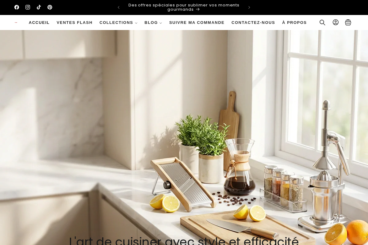 Cuisine Inspirante homepage screenshot