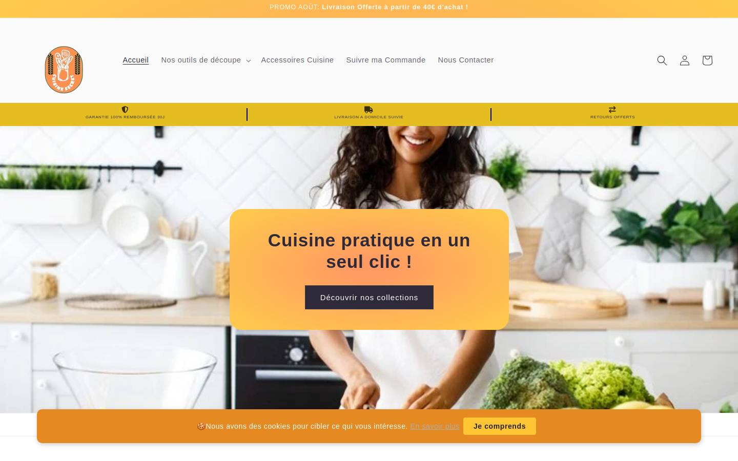 cuisinesecret.com homepage screenshot