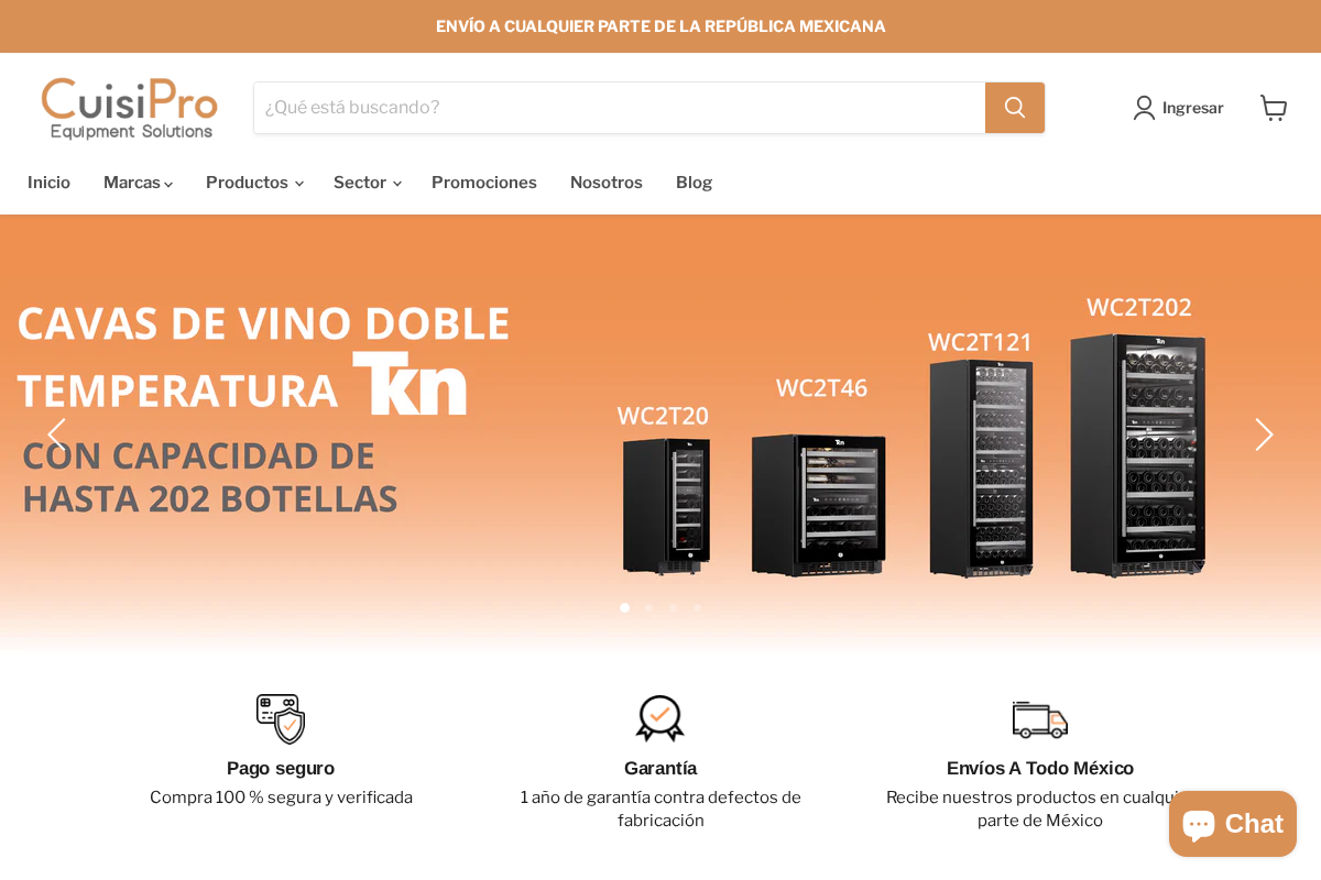 cuisipro.com.mx homepage screenshot