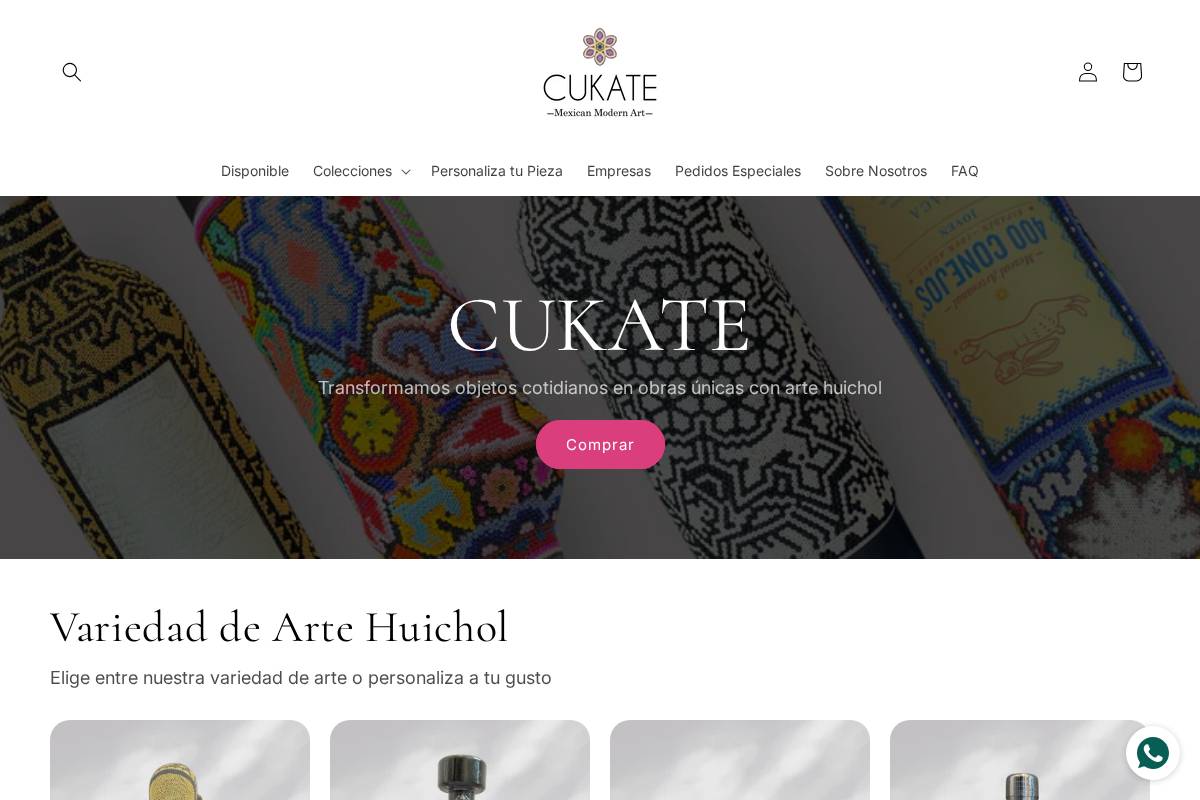 cukate.mx homepage screenshot