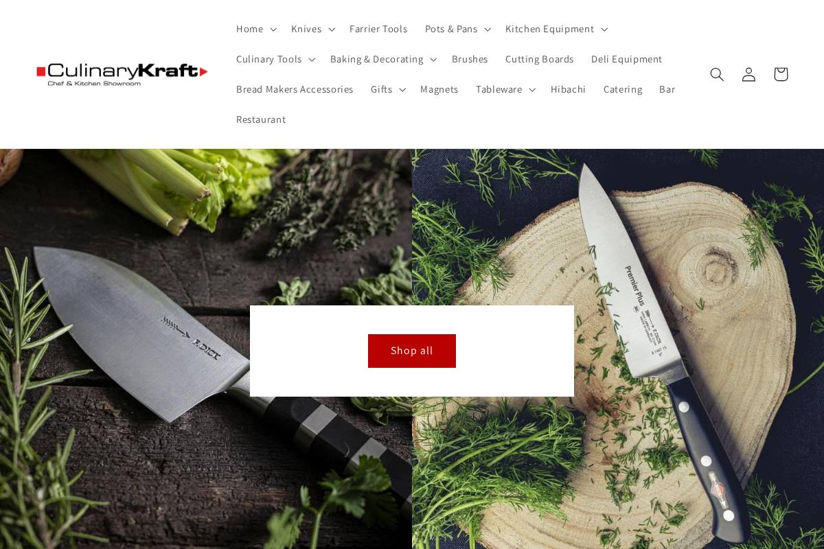 culinarykraft.co.za homepage screenshot