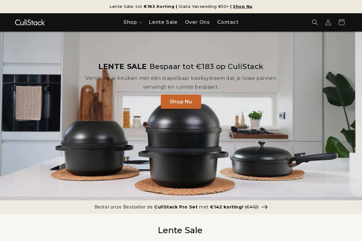 CuliStack homepage screenshot
