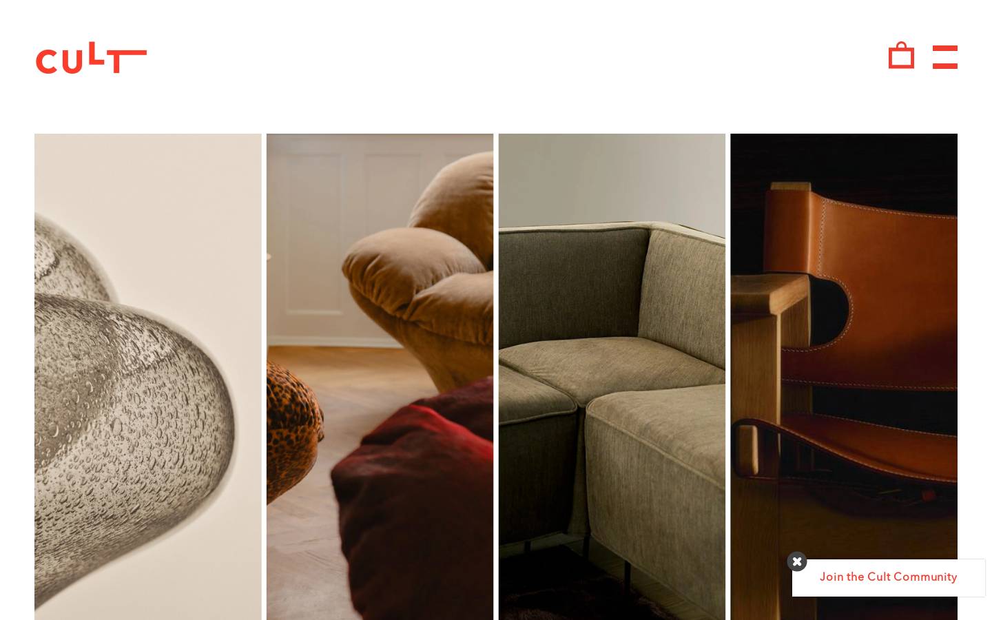 cultdesign.com.au homepage screenshot