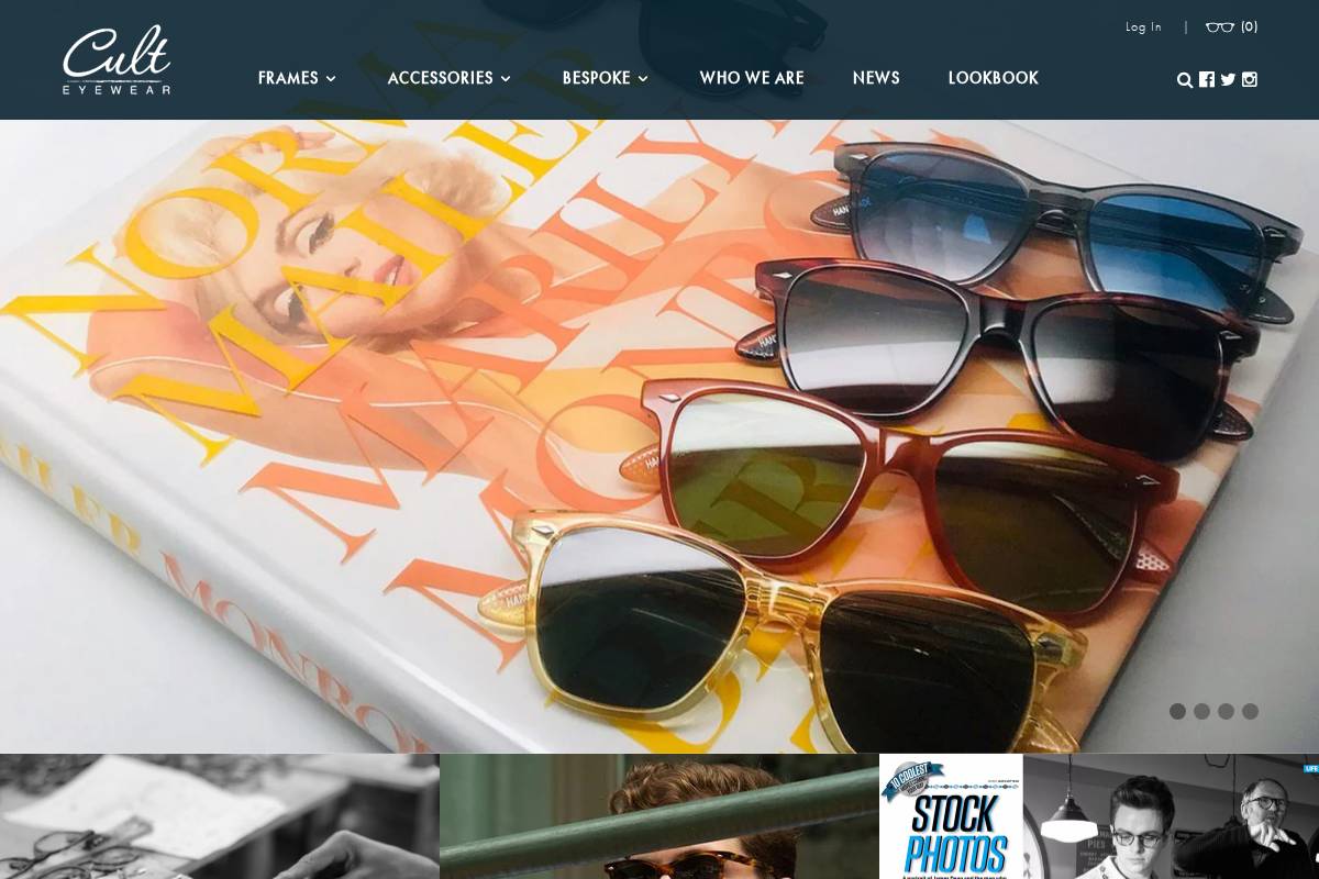 cultframes.com homepage screenshot