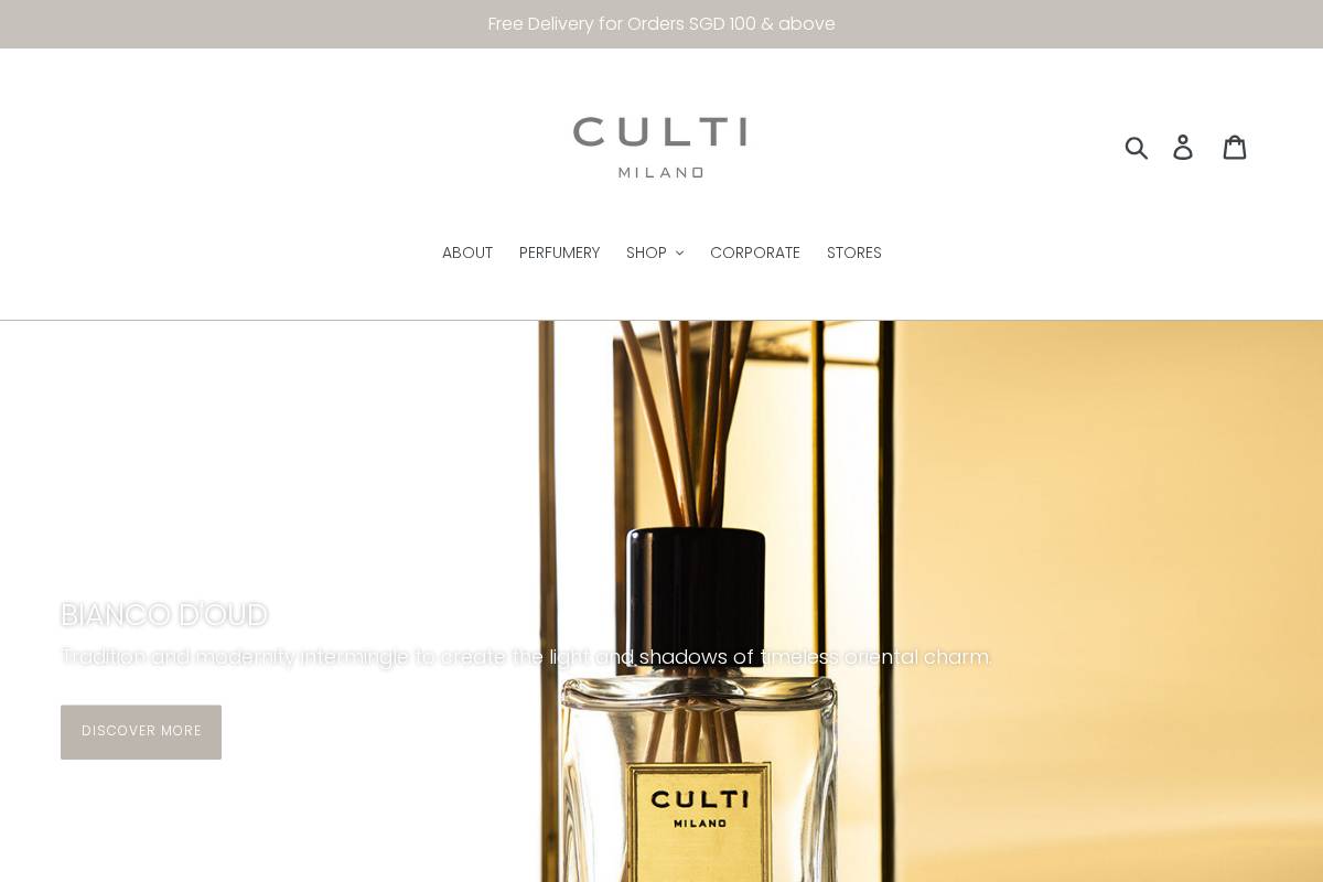 CULTI homepage screenshot