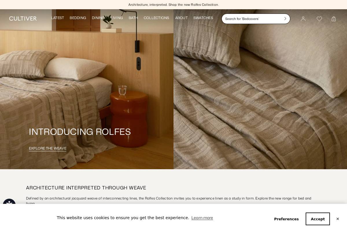 CULTIVER homepage screenshot