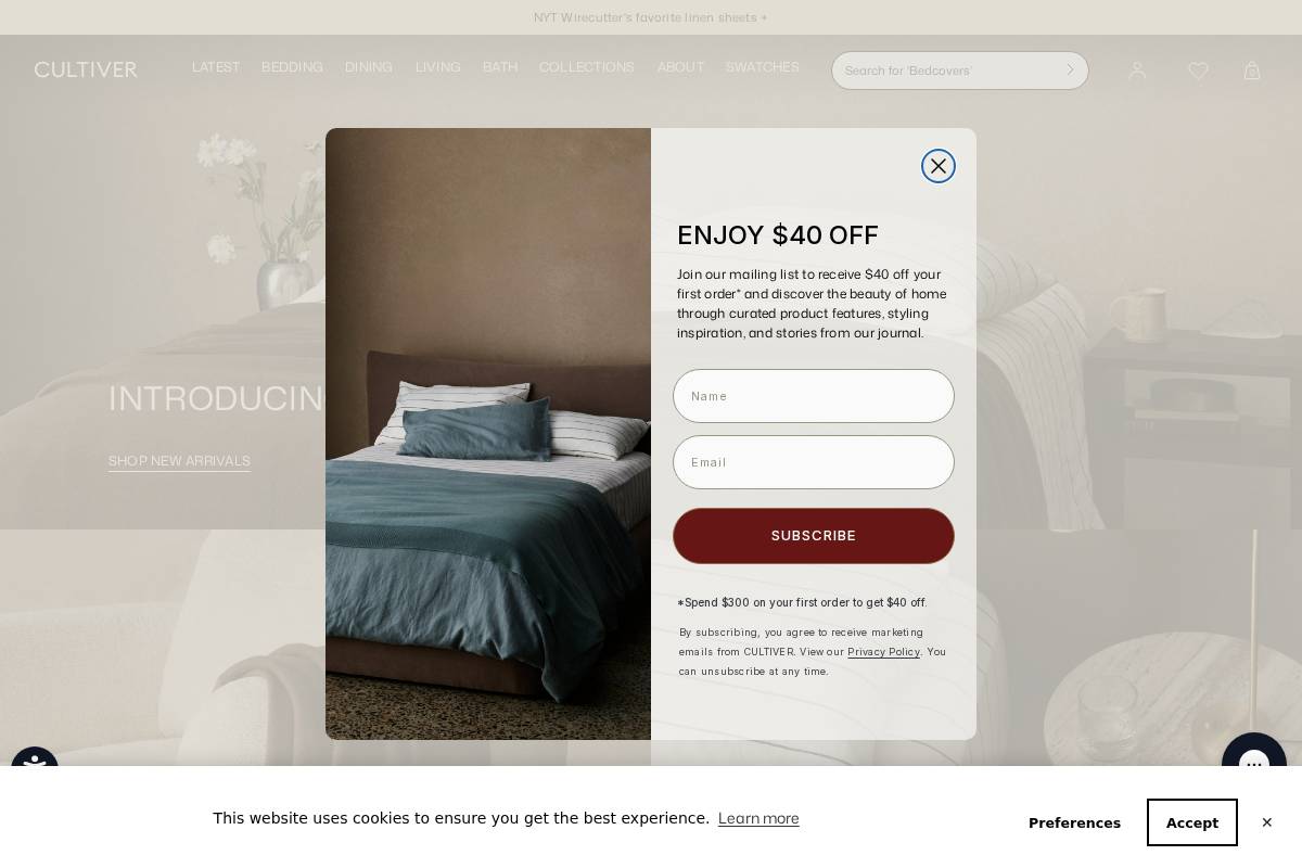 CULTIVER homepage screenshot