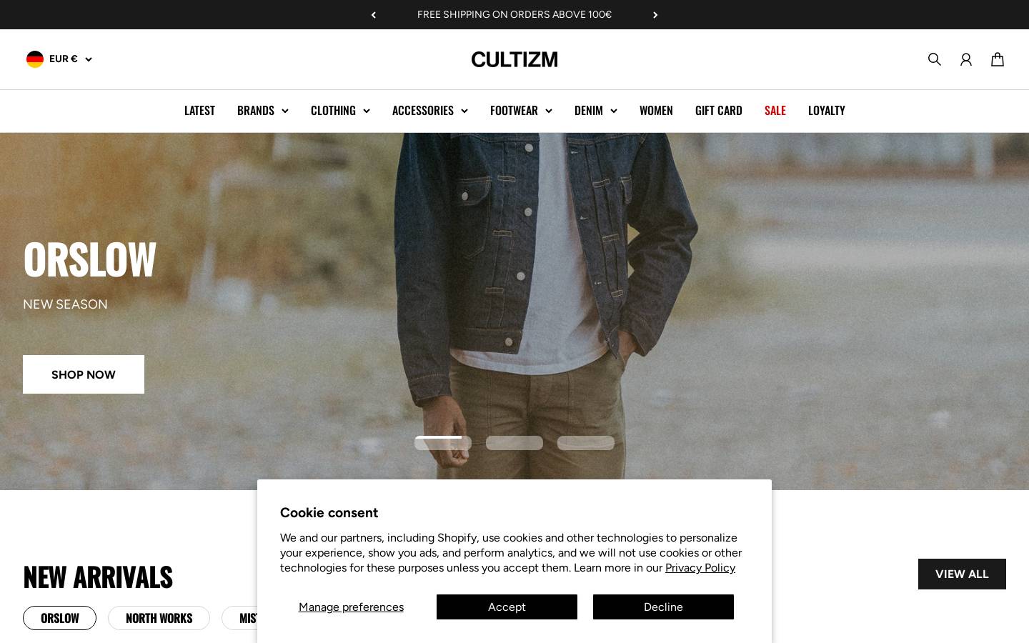 CULTIZM homepage screenshot