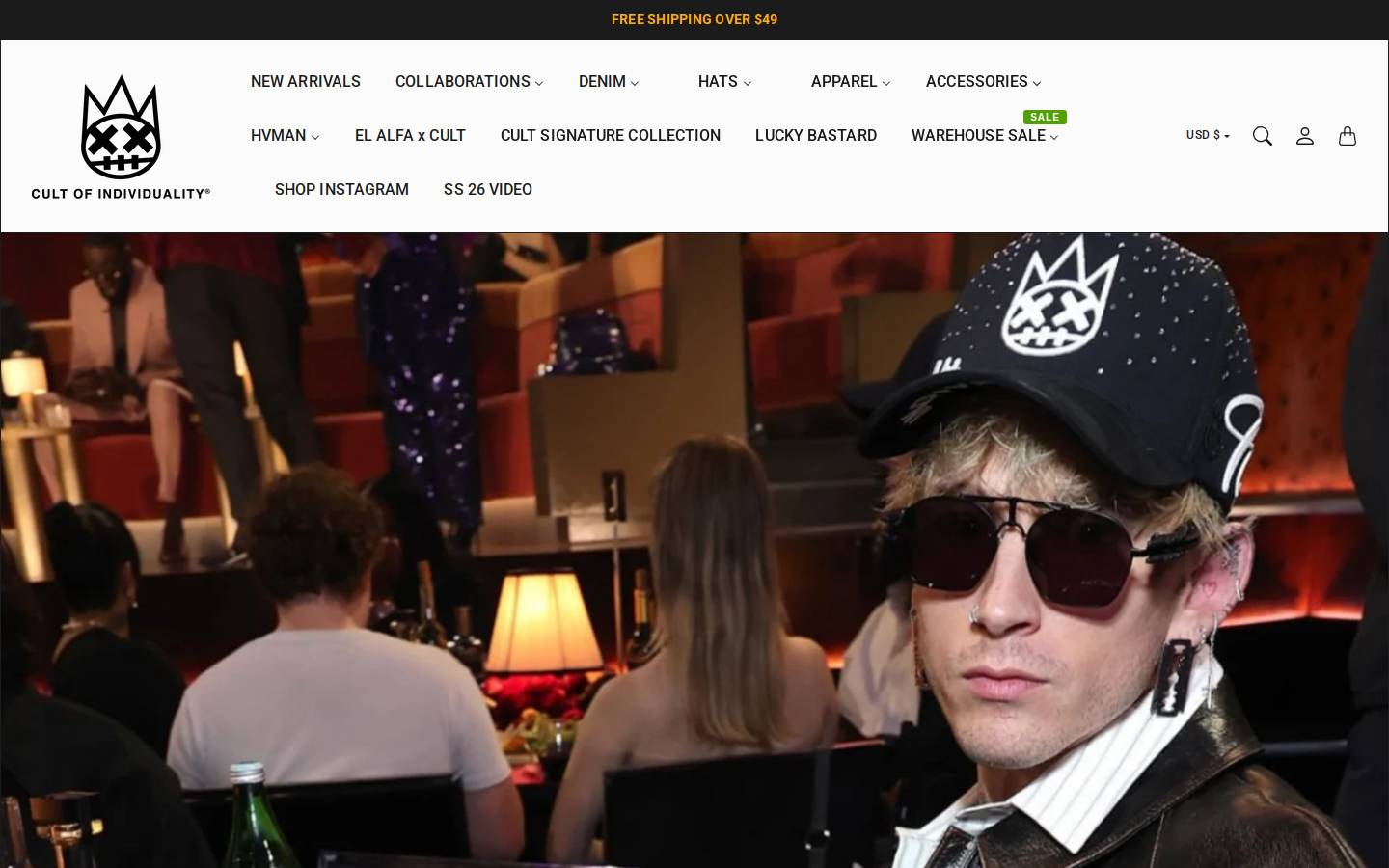 cultofindividuality.com homepage screenshot