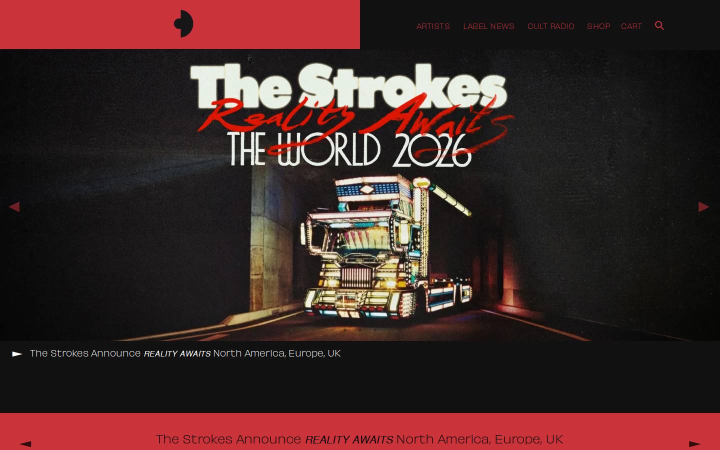 cultrecords.com homepage screenshot
