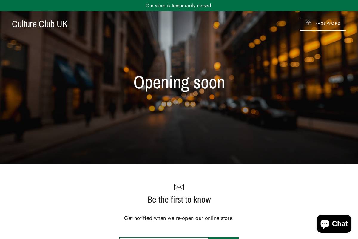 cultureclubshop.com homepage screenshot