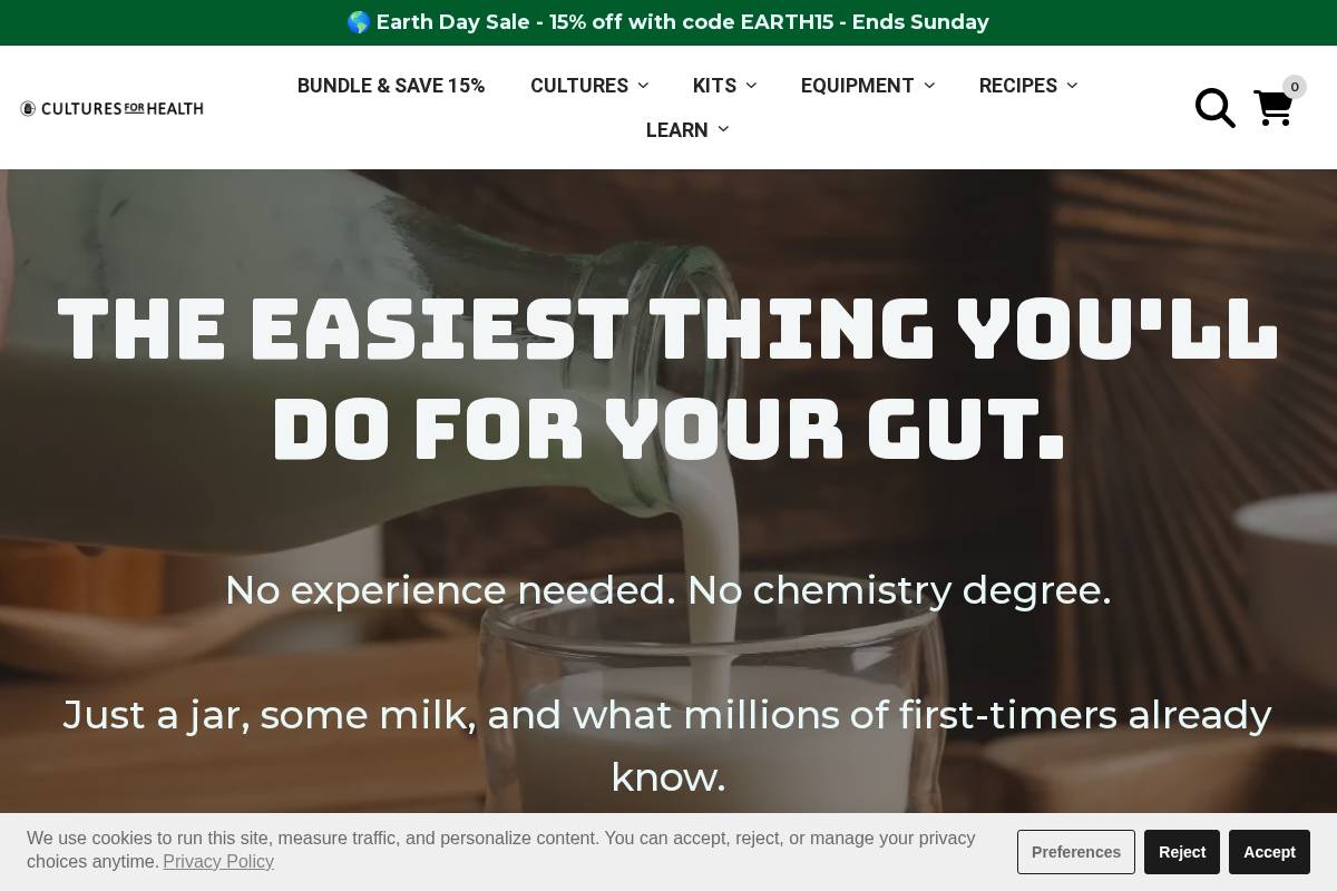 Culturesforhealth homepage screenshot