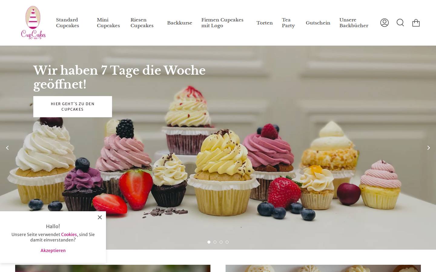 cupcakes-wien.at homepage screenshot